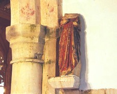 headless statue of a 'female saint'.
